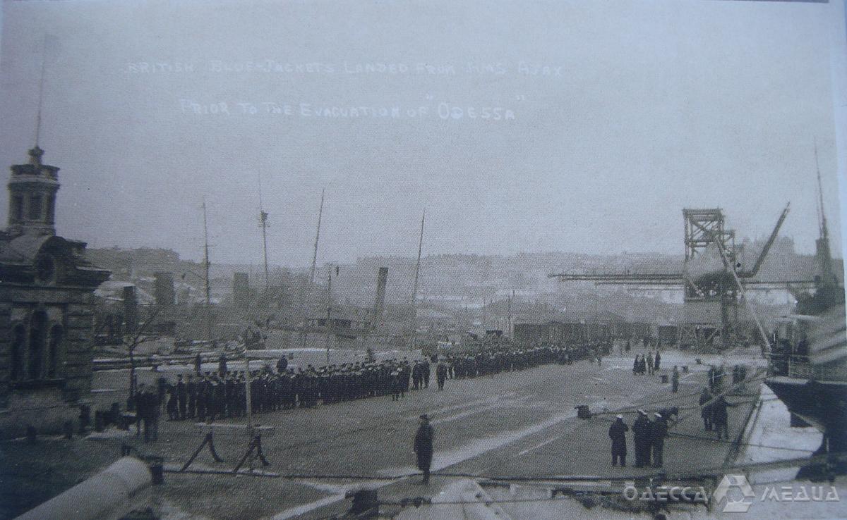 british troops in odessa port february 1920